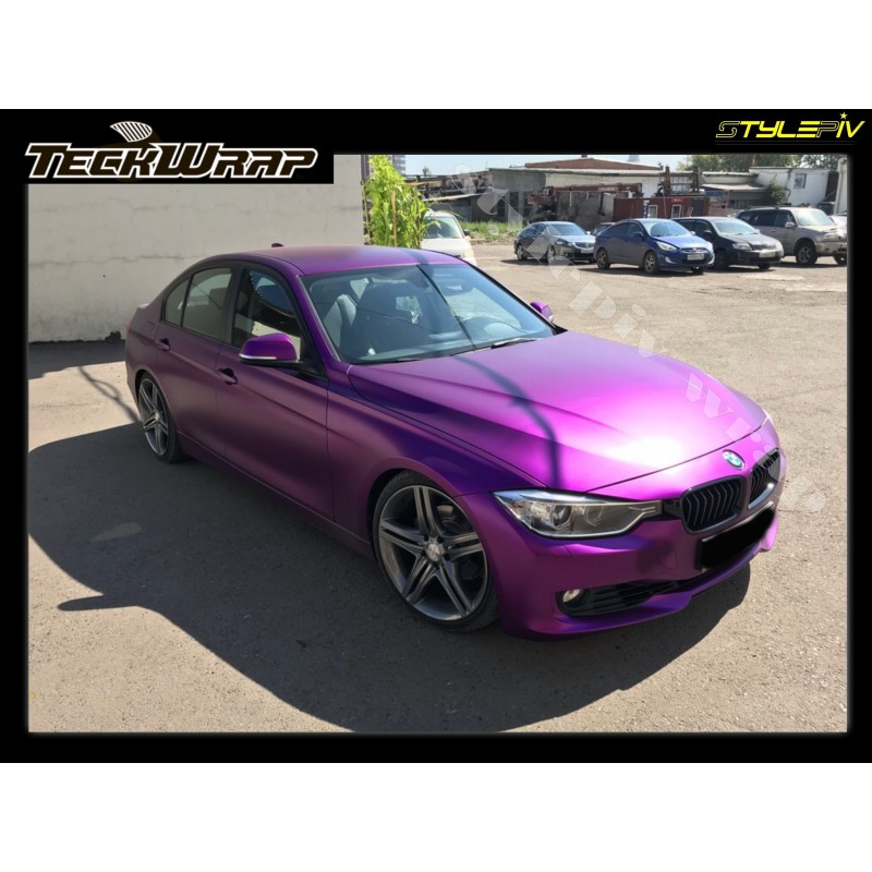 SUNICE – Film autocollant irisé violet, 60x20 pouces, emballage en vinyle  pour voiture, couleur changeante, fantaisie gris violet