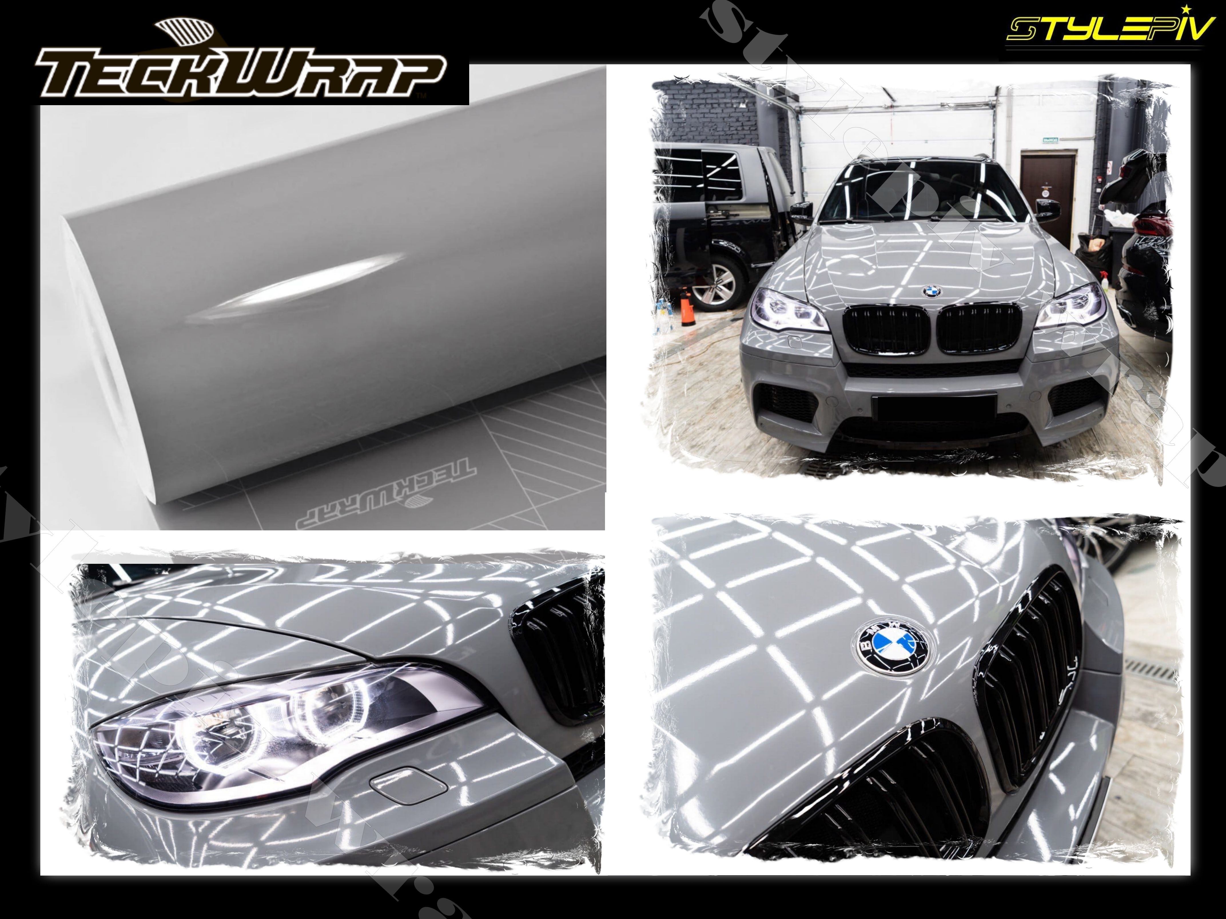 stylepiv-wrap Film Covering Rouge Mat Chrome 152 x 200 cm Vinyle adhésif  thermoformable