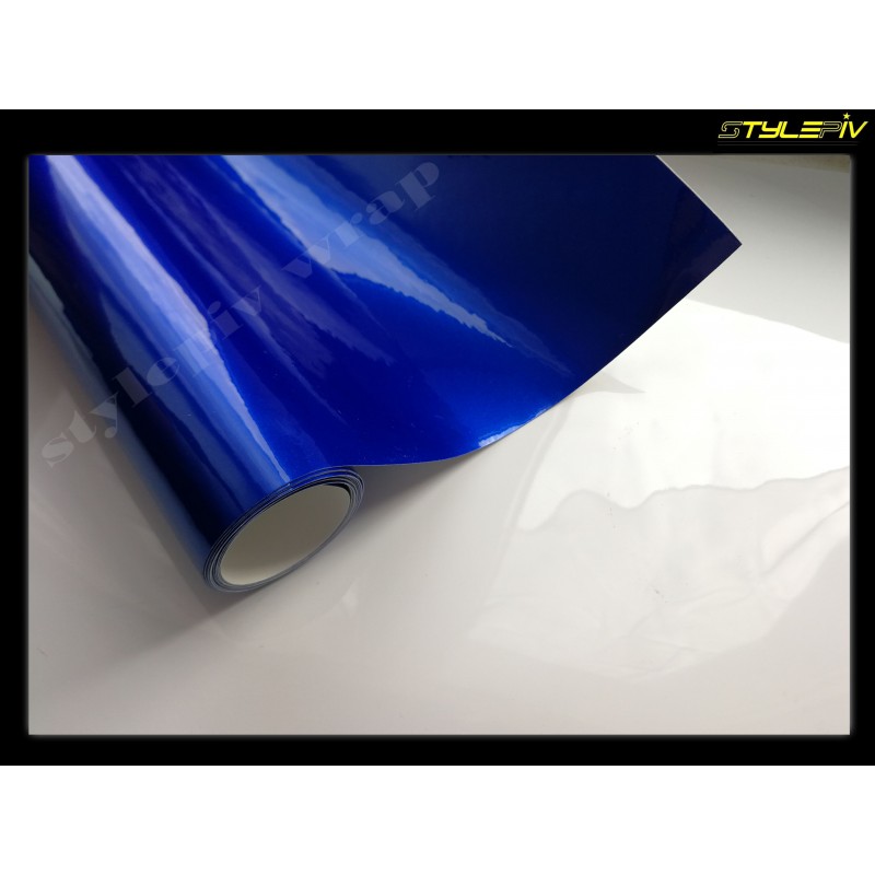 Film covering bleu brillant métallisé vinyle thermoformable adhésif